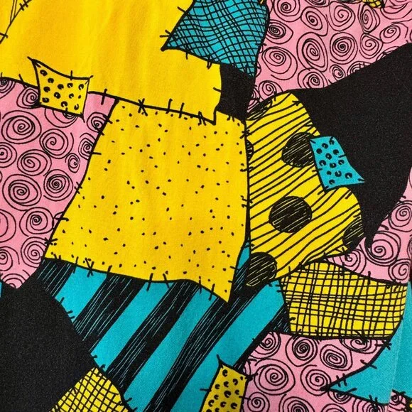 DISNEY PARKS HER UNIVERSE Sally Tie Front Crop Top Womens M Medium Shirt Buttons - Picture 5 of 8